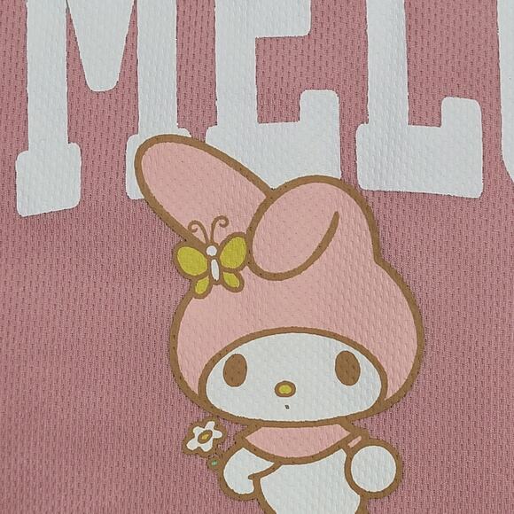 My-Melody Sanrio Cartoon Shirt Womens Large 20x25 Pink Bunny - Picture 9 of 13